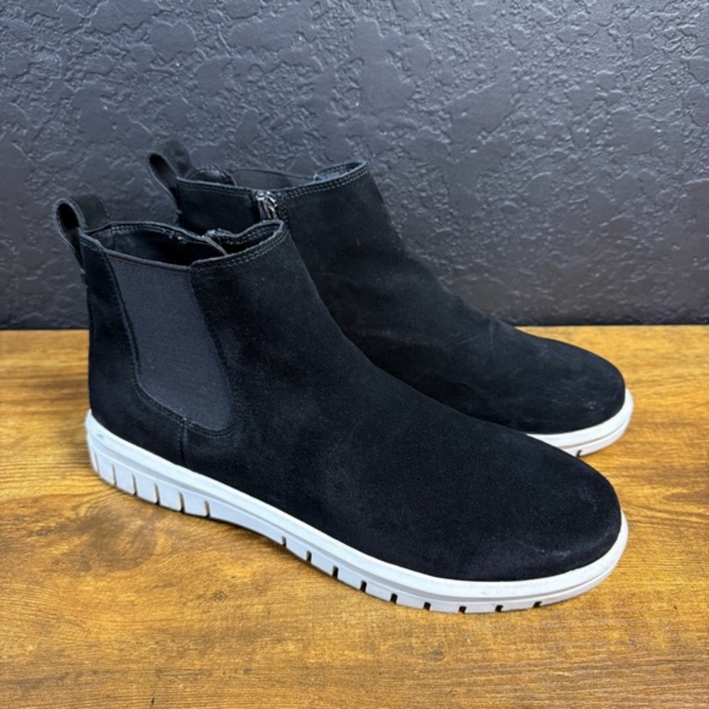 Blondo Dagger B3515 Black Suede Waterproof Ankle Boots Womens Size 10M‎